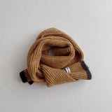 COLORBLOCK KNIT SCARF FOR KIDS WARM DESIGN_CWASC2086
