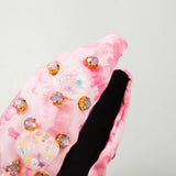 FASHION TIE DYE FABRIC DIAMOND HEADBAND_CWAHA2140