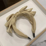 FRENCH RETRO THREE LAYER BOW HEADBAND_CWAHA2557