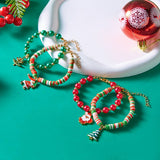 Versatile Green Christmas Beaded Bracelet