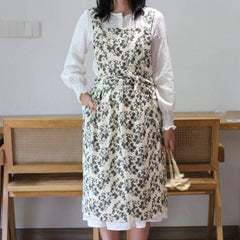 SIMPLE AND ELEGANT CORDUROY MATERIAL THICK APRON_CWMM5830