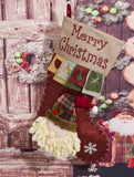 SEQUINED 3D SANTA CLAUS CHRISTMAS STOCKINGS_CWMS1424