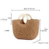 Women'S Handmade Large Capacity Woven Bag_Cwab4708