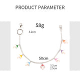 COLORED MUSHROOM HEAD PENDANT PANTS CHAIN_CWMM0675