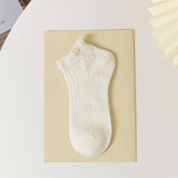 MESH BOAT SOCKS SIMPLE SOLID COLOR GLAS FIBER SOCKS_CWMS0522