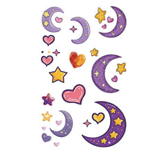 Whimsical Face Stickers Fruit Galaxy Tattoos_Cwmm8388