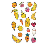 Whimsical Face Stickers Fruit Galaxy Tattoos_Cwmm8388