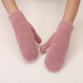 KNITTED WOOL COVERED WINDPROOF WARM GLOVES_CWAG0249