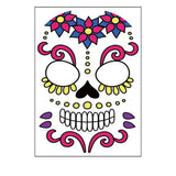DAY OF THE DEAD FACE TATTOOS WATERPROOF MAKEUP_CWMM8386