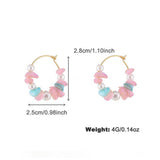 Womens Colorful Pearl Shell Beaded Necklace