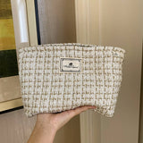 Plaid Makeup Baglarge Travel Canvas Hand Washpouch_Cuab00730