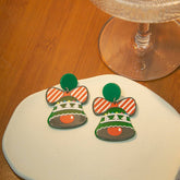 CHRISTMAS CARTOON SWEET DESIGN EARRINGS_CWAJE1837