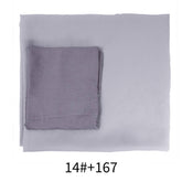 Two-Piece Chiffon Shawl And Headscarf_Cwasc2424