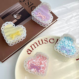 ELEGANT BOW ACETATE CLAW CUTE HOLLOW HEART CLIP_CWAHA5910