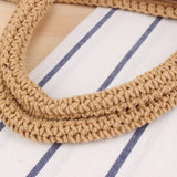NEW STYLE FOREST STYLE PORTABLE BEACH STRAW BAG_CWAB2091