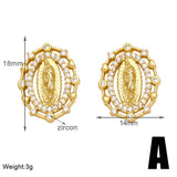 RETRO VIRGIN MARY EARRINGS_CWAJE0975