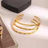 18K GOLD MIXED COLOR ROUND DIAMOND OPEN BRACELET_CWAJE4727