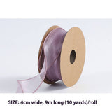 PLAIN FISHTAIL ORGANZA WITH FLORAL BINDINGDIYRIBBON_CWMM5788