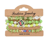CHERRY BUTTERFLY CHARM LAYERED BRACELET_CWAJE2227