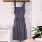Cwmm1834_Stylish Cotton Household Kitchen Apron