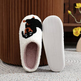 POPULAR DACHSHUND EMBROIDERED COTTON SLIPPERS_CWSHS0769