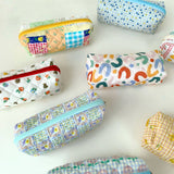 CASUAL FLORAL PENCIL CASE COSMETIC BAG_CWAB1044