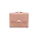 Spring Print 3-Fold Coin Clip Mini Wallet_Cwab06262