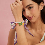 SILK SCARF NECKLACE WITH BUTTERFLY PENDANT_CWMM8799