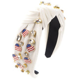 4TH OF JULY NEW LOVE FLAG PERSONALIZED HEADBAND_CWAHA1259