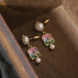 NEW NATURAL PEARL VINTAGE EARRINGS FOR WOMEN_CWAJE3793