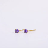 DECEMBER BIRTHSTONE STUD EARRINGS 18K ZIRCON_CWAJE5040