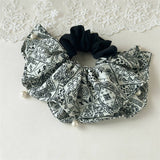 Retro Paisley Large Hair Scrunchie Korean Style_Cwaha07589