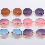 FASHIONABLE AND HIGH END RIMLESS SUNGLASSES_CWASG0383