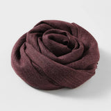 SOLID COLOR LONG LIGHTWEIGHT SCARF WRAP SHAWL_CWASC0204