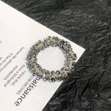 CUTE CRYSTAL VINTAGE HAIR TIE SWEET PONYTAIL BAND_CWAHA6765