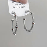 PERSONALIZED SCREW CAP CURVED EARRINGS_CWAJE1453