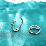 DOUBLE ZIRCON NOSE RING PIERCING JEWELRY_CWMM9540
