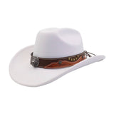 NEW ETHNIC STYLE WOOL FEDORA COWBOY JAZZ HAT_CWAH04497