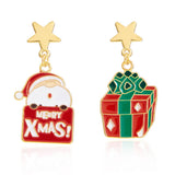 NEW CHRISTMAS BELL ASYMMETRICAL EARRINGS_CWAJE2388