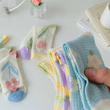 Women Thin Cute Three-Dimensional Flower Socks_Cwms0429