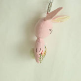 HAND EMBROIDERED CUTE PINK BUNNY PLUSH CHARM_CWMM6011