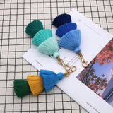 HANDMADE COTTON ROPE TASSEL KEYCHAIN_CWMM1558