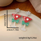 CHRISTMAS SIMPLE AND VERSATILE CARTOON EARRINGS_CWAJE1833