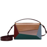 GEOMETRIC CONTRASTING COLOR PATCHWORK HANDL BAG_CWAB1932