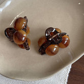 Amber Cherry Clip Bangs Hair Side Small Shark Clip_Cwaha3970