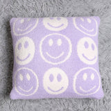 SMILEY FACE KNITTED JACQUARD PILLOW_CWMS0739