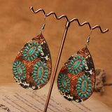 NEW FASHIONABLE WOODEN WATER DROP EARRINGS_CWAJE4002