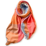 ELEGANT PLAID SHAWL WINTER SCARF FOR WOMEN_CWASC0170
