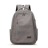 SIMPLE VERSATILE CANVAS BACKPACK LAPTOP BAG_CWAB2201