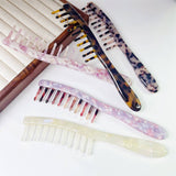 Vintage Wide Tooth Acetate Comb For Curly Hair_Cwmm6444